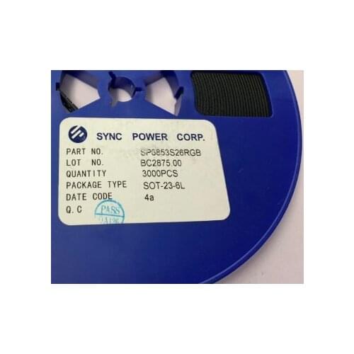 100pcs SP6853S26RGB SP6853 SOT-23-6 new