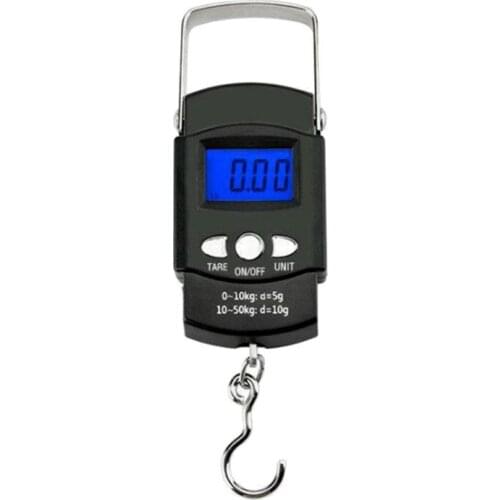 110lb/50kg LCD Electronic Digital Luggage Scale Portable Suitcase Travel Bag Weigh Scale Balance Weight Hanging Scales