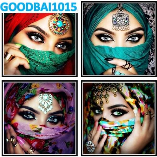 5d Full Round Square Drill Painting Embroidery Mosaic Cross Stitch Kits Diy Home Decor Figure Beauty Religious