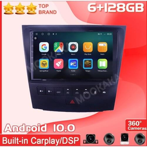 6+128GB Android 10.0 For Lexus GS 2004-2011 Radio GPS Navigation Multimedia Player Radio Tape Auto Stereo Headunit Carplay