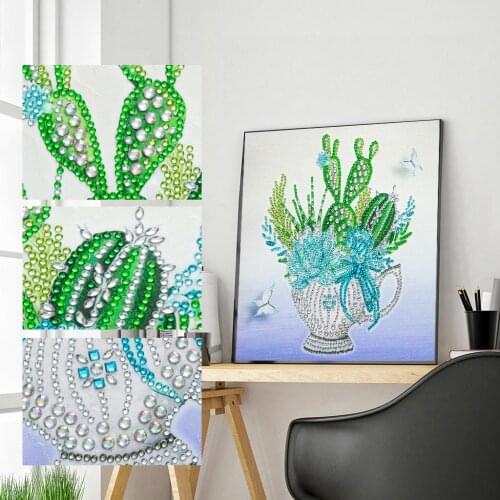 DIY Special shaped Diamond Painting Flower Diamond Embroidery Mosaic Butterfly Landscape Picture Of Rhinestone Home Decoration
