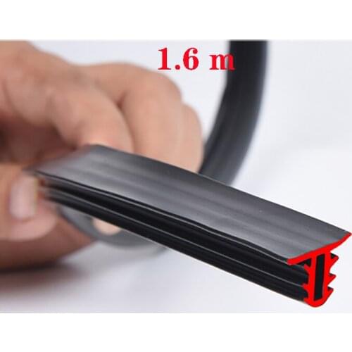 Car Rubber Sound Seal Strip Dashboard Sealing Strip 1.6M U Type Universal for Buick Regal Lacrosse Excelle GT/XT/GL8/ENCORE/Encl