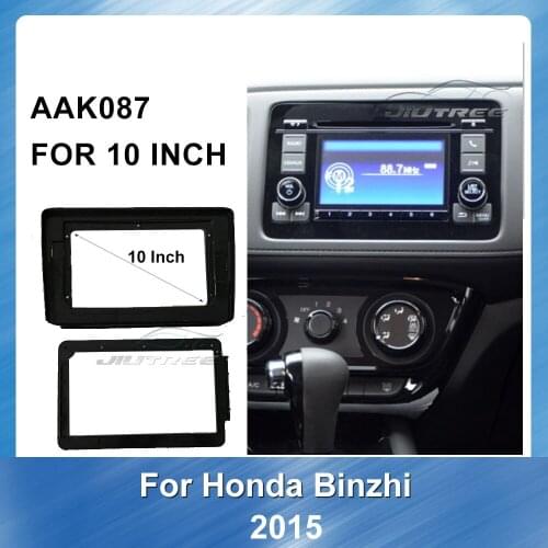 Car DVD Only Frame Audio Fitting Adaptor Dash Trim Facia Panel For Honda Binzhi 2015 GPS Navigation plate panel Frame Fascias