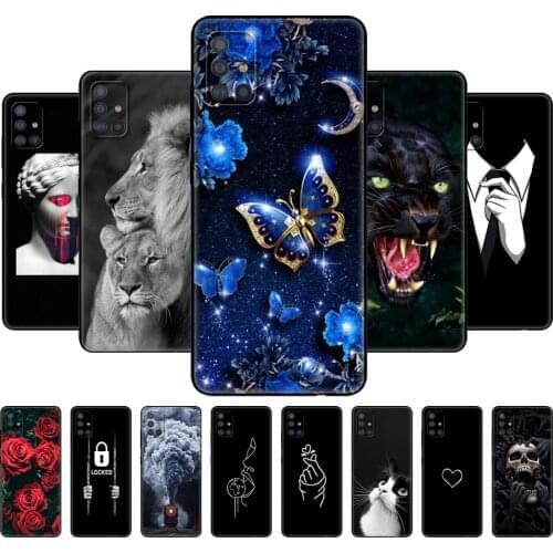For Samsung Galaxy A71 Case Silicon Back Cover Phone Case For Samsung A71 A715 Soft Case 6.7inch black tpu case