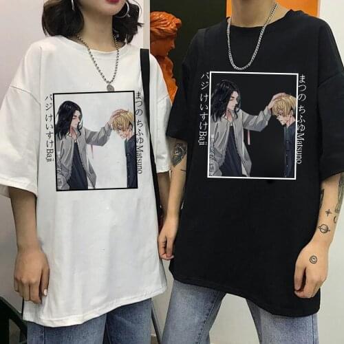 Baji Keisuke Matsuno Chifuyu Brother T-Shirt Tokyo Revengers Print Casual O-Neck Fashion Print Fashion Summer Unisex Top