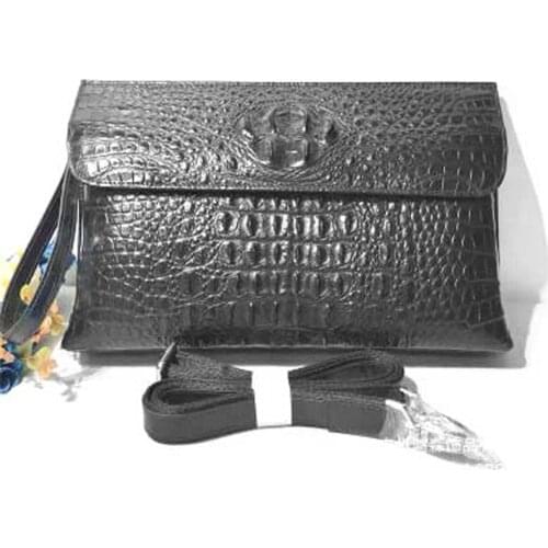 Hongsen new crocodile handbags Single shoulder bag multi-function leisure Inclined shoulder bag men clutch bag