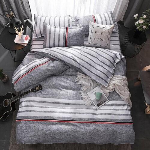 4 pcs/set Bedclothes Bedding Set With Pillowcase Duvet Cover Sets Bed Linen Single Double Full King Size Covers