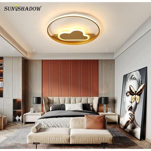 Creative Modern Led Ceiling Light Gold frame Ceiling lamp For Living room Bedroom Dining room kitchen Indoor Lighting Luminaires