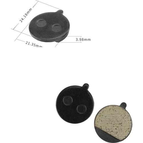 1 Pair Round Semi-metallic Brake Pads for Some Domestic Brands of Cable-pull Disc Brake Rotors Replacement Accessory