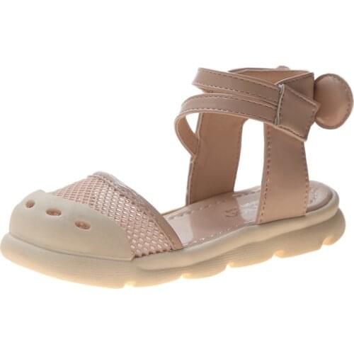 Summer New Childrens Casual Shoes Girls Fashion Soft Bottom Hollow Net Anti-collision Sandals Toddler Girl Baby Princess Shoes