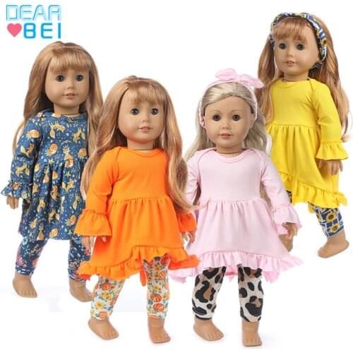 Fashion 2020 Dress Clothes Fit American Girl Doll Dress 18 Inch Doll Clothes And Accessories Dresses (Shoes are not included)