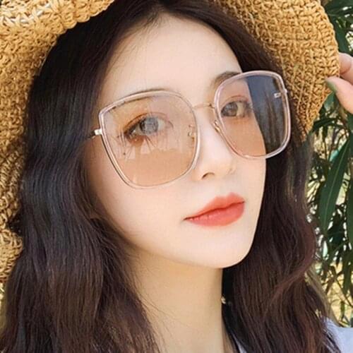 Fashion Colorful Reflective Mercury Sunglasses Oversize Round Frame Glasses Coated Outdoor Internet Celebrity Recommend
