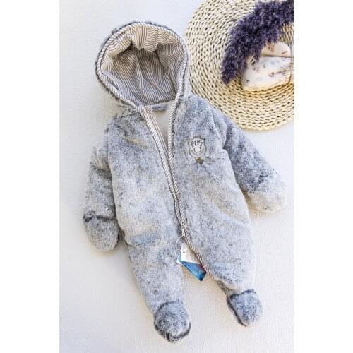 Welsoft Plush Astronaut Baby Boy Jumpsuit
