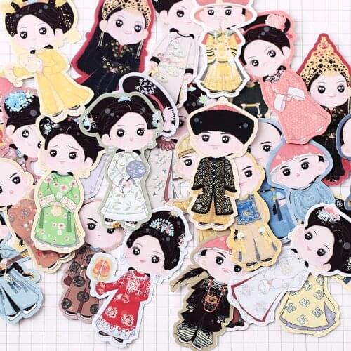 26pcs Cute girls boy stickers for Car Styling Bike Motorcycle Phone Laptop Travel Luggage diy Funny Sticker Bomb Decals