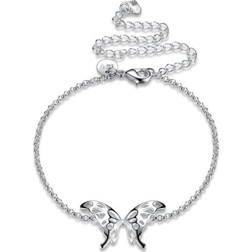 New Arrival Silver Plated Anklet for Women Jewellery Supplier New Design Unisex Jewelry Vrouwen zijn enkelband