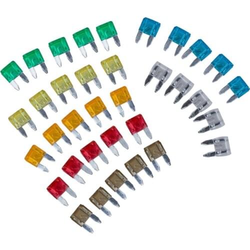 New High Quality 35pcs Mixed Mini Blade Fuse Assortment Set Convenient Durable Auto Car Truck DG Motorcycle SUV Fuses Kit#263291