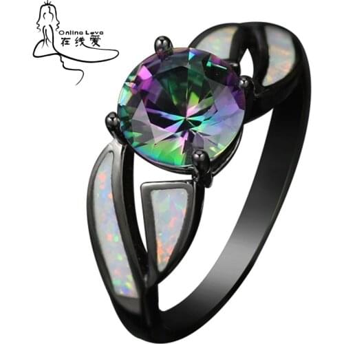ONLINELOVE Rings With Cubic Zirkonia For Women