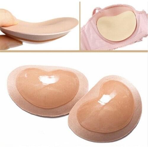 Sexy Womens Enhancer Chest Pad Push Up Safety Silicone Gel Sponge Soft Breast Pad Ladies Invisible Strapless Bras Underwear