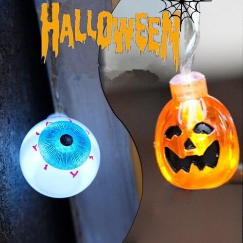 DIY Halloween Pumpkin LED String Lights Garden Home Party Decoration Holiday String Light Halloween Lights For Christmas Decor