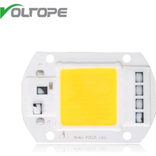 LED Chip 220V COB 50W 30W 20W No Need Driver Input Smart IC IP65 LED Bulb Lamp For DIY Floodlight Spotlight
