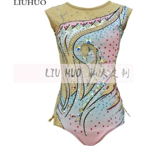 LIUHUO Figure Skating Dress Womens Girls' Ice Performance Rhythmic Gymnastics Tights Competition Dance Leotard Costume Ballet