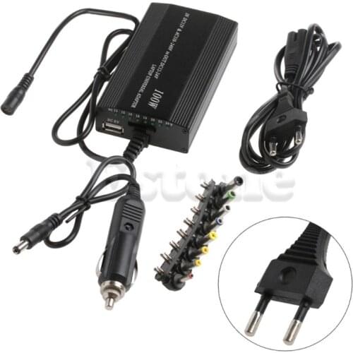 1Pc For Laptop In Car DC Charger Notebook AC Adapter Power Supply 100W Universal