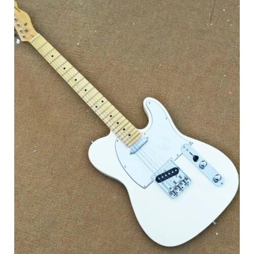 Top quality FDTL-2012 white color solid basswood body maple fretboard TL electric guitar, Free shipping