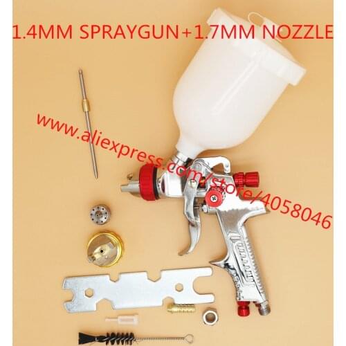 Fine qualityW-960 high quality spray gun kit gravity stainless steel 600ml cup hvlp spray gun with mini regulator and