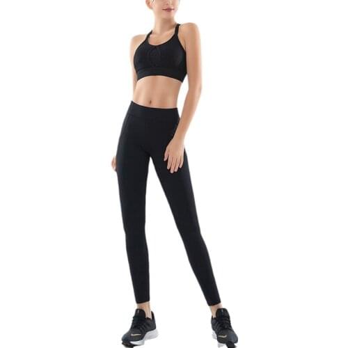 Women Sleeveless 2 PCS Set Workout Clothes for Women Sports Bra and Leggings Set Sports Wear Gym Clothing Athletic Yoga Set