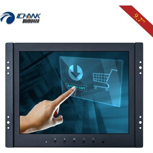 ZK097TC-592D/9.7" 10'' inch 1024x768 IPS HDMI Embedded Open Frame Driver free Multipoint Capacitive Touch LCD Screen PC Monitor