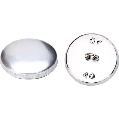 100 sets Buttons Covered for cloth Button embryo Aluminum Coat buttons Aluminum base cloth buckle Wrap button embryo accessories