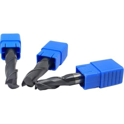 14mm 16mm 18mm 20mm 2 flute HRC50 tungsten carbide flat square Flat end milling cutter spiral bit CNC