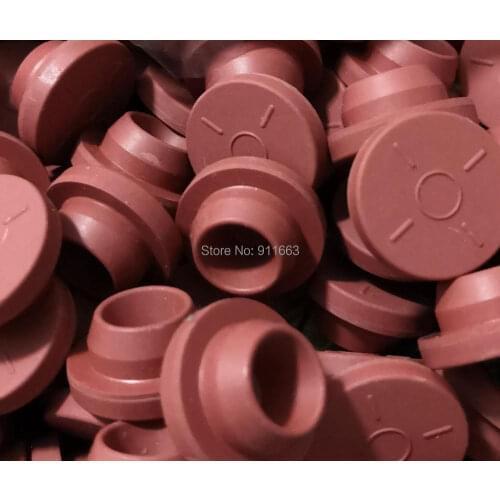 20mm, 1000pcs! Red Color Butyl Rubber Stopper with Two Patterns,Medical Rubber for vials,rubber sealing,injection Vials stopper