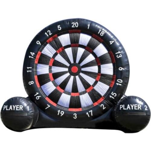 3/4/5m Free Shipping High Giant Inflatable Toys Foot Darts Boards Football Soccer Outdoor Stands Sports Game With Ball Blower
