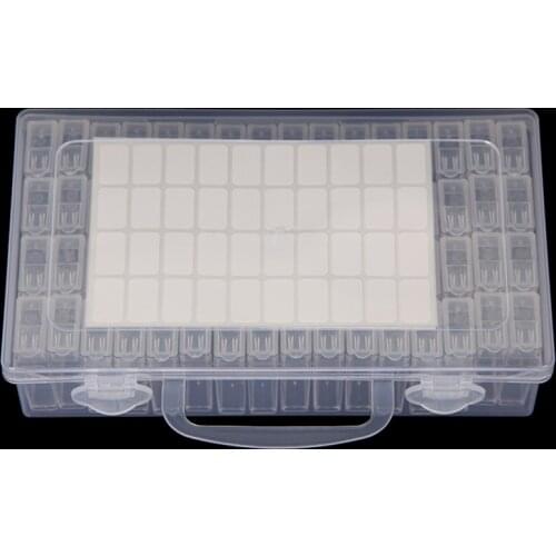 64 Girds Diamond Painting Tools Accessories Storage Box Beads Container Diamond Embroidery Stone Mosaic Convenience Box