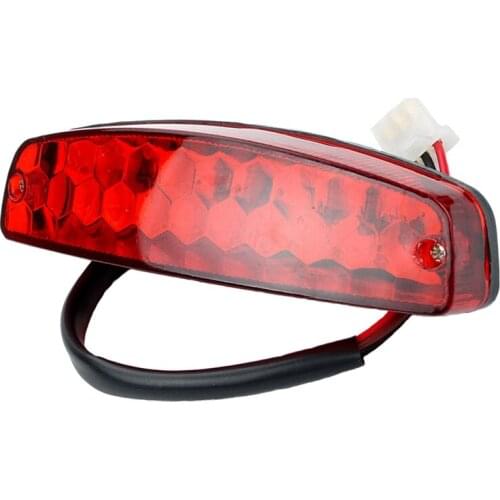 ATV 12V 3 Wire Brake Stop Light License Taillight Red for ATV Off Road Motorcycle Signal Lamp Accessories Car Lights