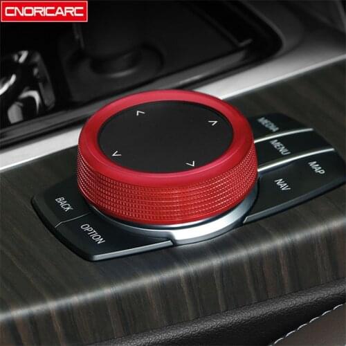 Car Styling Center Console Multimedia Knob Decoration Cover Trim For BMW G30 G01 G02 X3 X4 5/6/7 Series Interior Accessories