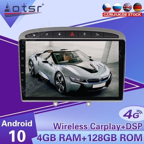 2Din IPS Screen Android 10 DSP Car Multimedia Player For Peugeot 308 408 308SW 2010-2016 Navigation Audio Radio Stereo head unit