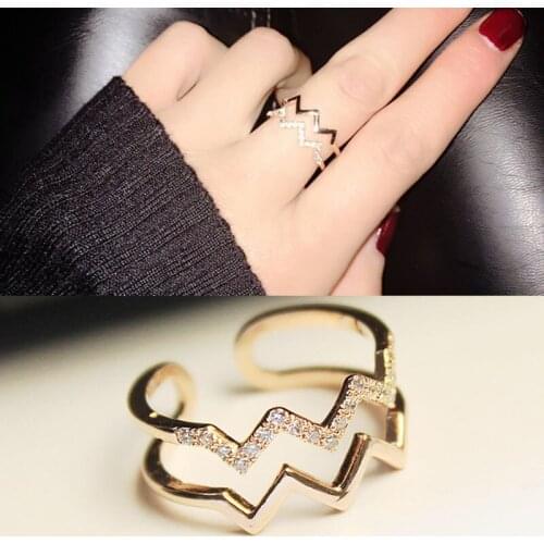 RE Bohemian Vintage Adjustable Crystal Ring New Desigh Womens Eternity Wedding Rings Fashion Wedding Rings Jewelry Accessories