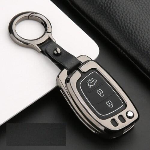 Zinc Alloy Car Key Case cover For Hyundai Tucson Creta ix25 i20 i30 HB20 Elantra Verna Sonata Mistra Flip key