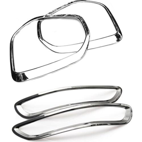 For KIA Sportage 4 QL KX5 2016 2017 Front and Rear Fog light Lamp Cover Trim sticker Car Styling Accessories