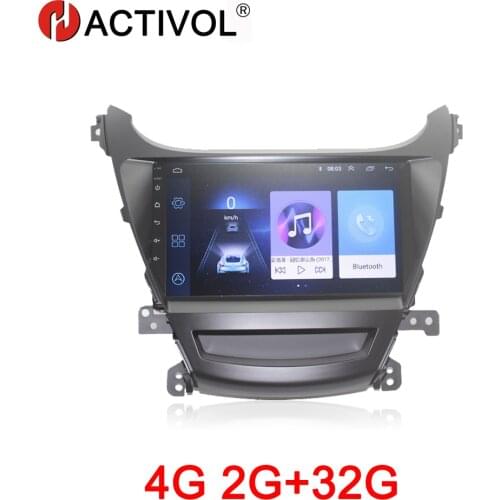 HACTIVOL 2G+32G Android 8.1 Car multimedia for Hyundai Elantra 2014 foreign car dvd player gps navi car accessory 4G internet