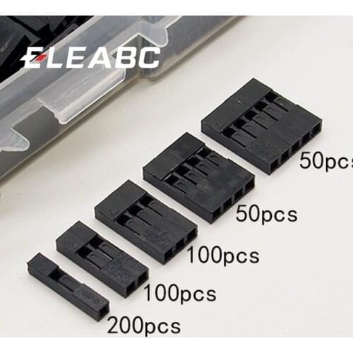 500pcs Dupont sets Kit with box 2.54mm Pitch 2P 3P 4P 5Pin Dupont Housing Plastic Shell Terminal Jumper Wire Connector set