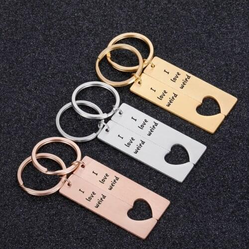 2PCS Valentines Day Gift Boyfriend Girlfriend Key Chain for Women Men Couple Keychain Gifts for Husband Wife