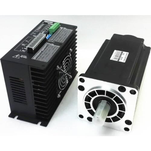 High Torque 130 CNC Stepper Motor Drive kits 3 Phase NEMA52 28N.M 6.9A 130BYGH350B AC Motor + AC80-220V 10A M2280-10A Driver