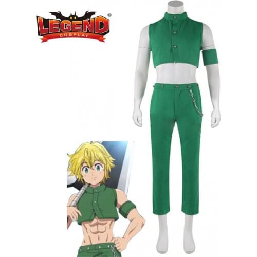 Cosplay legend The The Seven Deadly Sins Kamigami no Gekirin Meliodas Cosplay Costume Custom Made H001