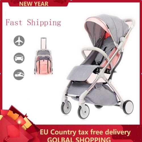 Lightweight folding baby Stroller 2 in 1 aluminum alloy can be on the airplane children baby pram