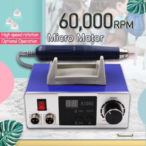 60,000 RPM Micromotor Brushless Dental Laboratory Turbine Tip Handpiece Dentista Tooth Jewelry Polishing LabElectric Motor Drill