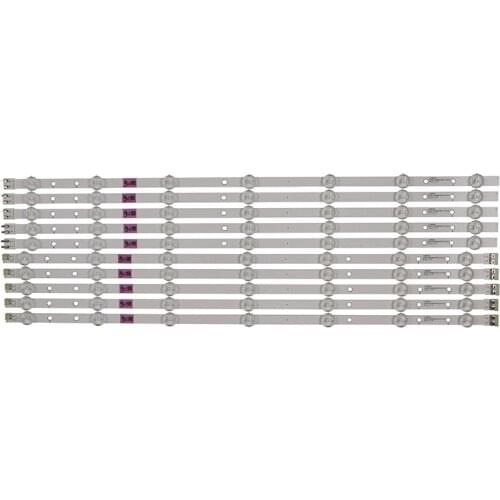 10pcs LED Backlight strip Original for Samsung UN55FH6030 UN55H6203 UN55J6201AF UN55J6200 UE55H6203AW D3GE-550SMA-R1 550SMB-R0