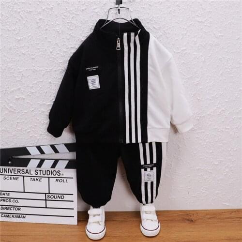 0-5 Year Spring Autumn Boy Girl Clothing Set 2021 New Fashion Active Solid Top+Pant Kid Children Baby Toddler Boy Girl Clothing